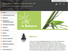 Tablet Screenshot of integrative-practices.com
